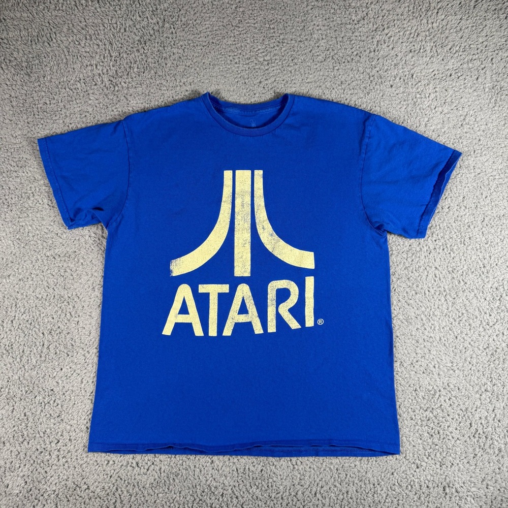 Atari Gaming T-Shirt Size Large Ripple‎ Junction Logo Video Game Tee